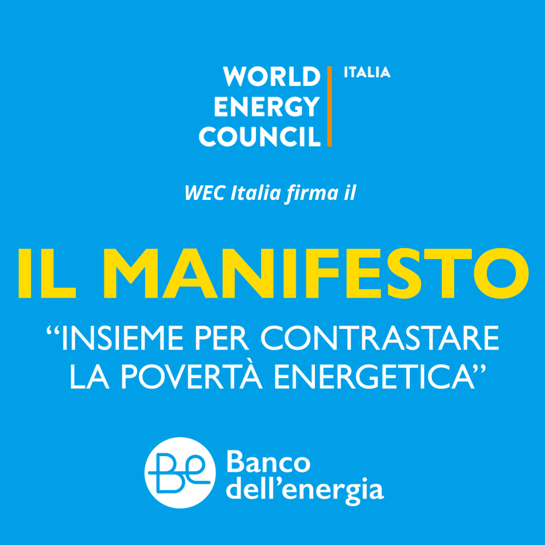 WEC Italia aderisce al Manifesto di Banco dell'Energia contro la povert&agrave; energetica

